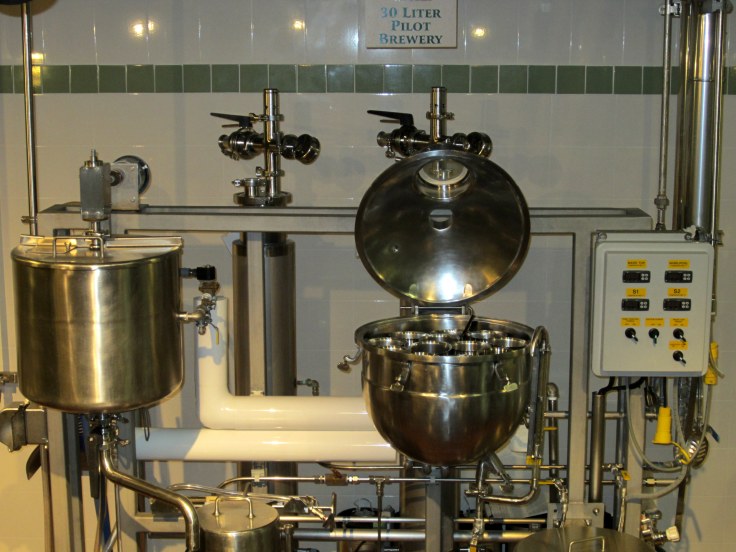 The 30 gallon pilot brewery where new recipes are tested out.