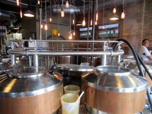 The Brew Kettles at North High Brewing.