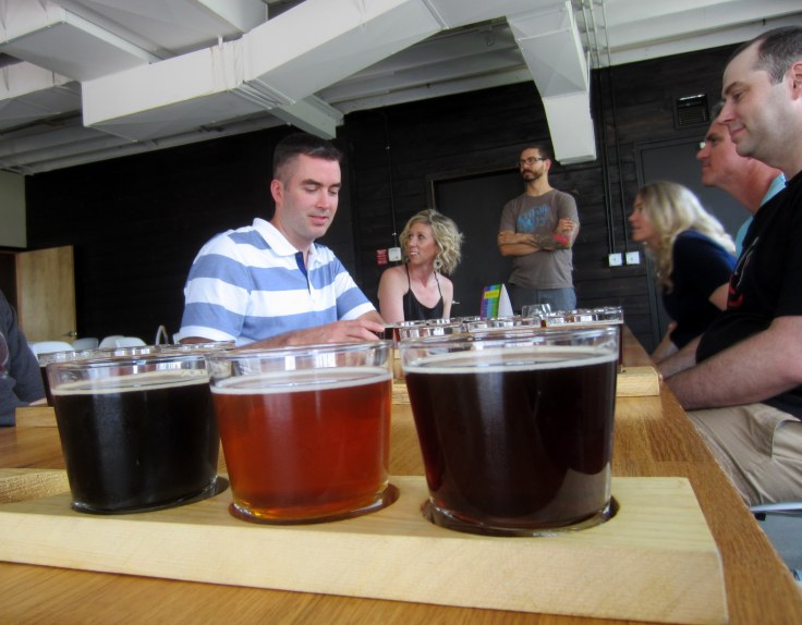 Head brewer Colin Vent and the beers of Seventh Son.