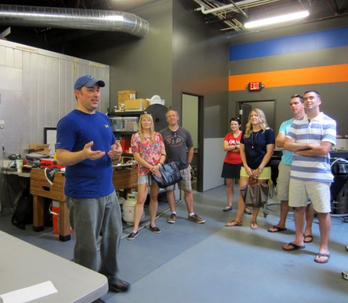 Geoff Towne head brewer at Zauber during the Cbus Brew Adventure tour.
