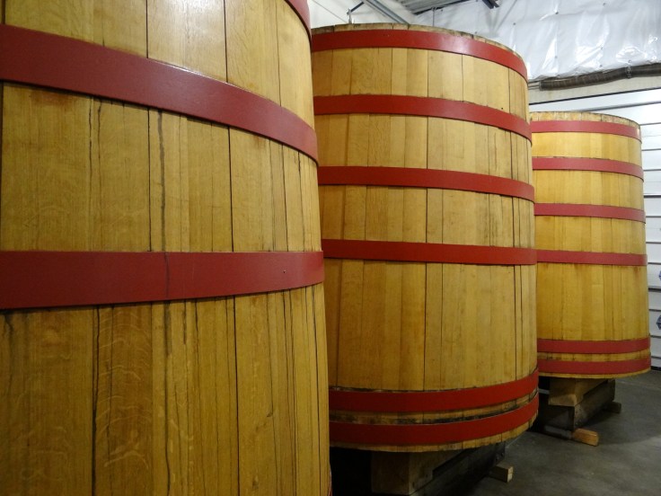 Three repurposed foeders are being prepared to ferment beer.  Once these are ready it will significantly expand the capacity of de Garde.