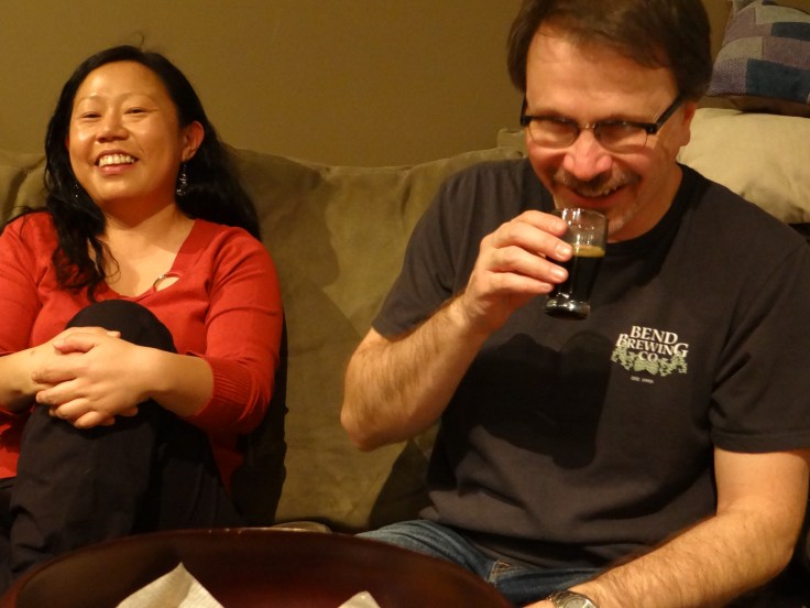 It's hard not to be giddy when you're drinking beer this good.