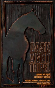 cask aged tripel label