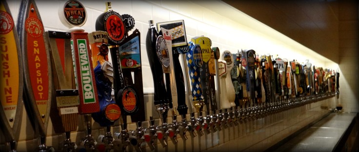 Like a kid in a candy store, so many choices at The Mayor of Old Town.