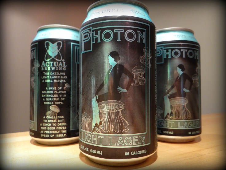 A photon is a massless quantum of light. Actual Brewing's Light Lager is not quite massless but it aspires to that ideal.