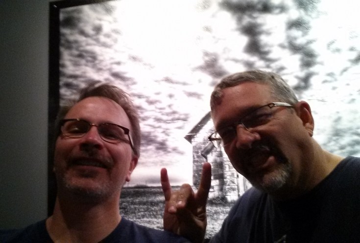 A selfie at the monocrhomatic world of Trve Brewing.